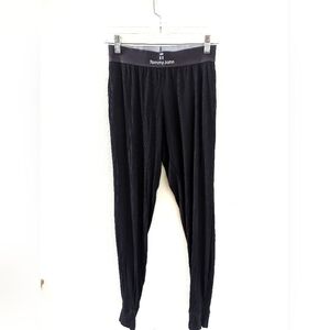 Tommy John Second Skin Lounge Joggers Pants Small Black